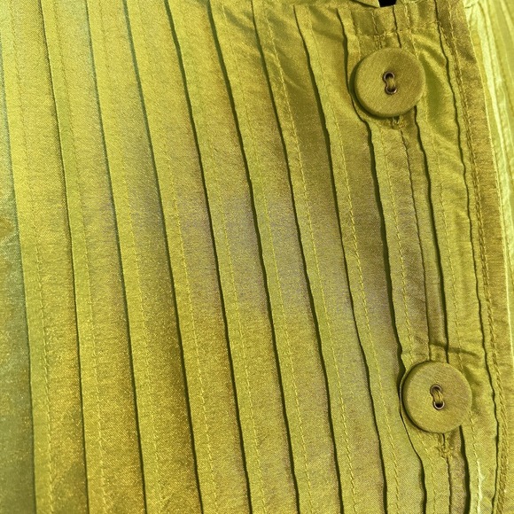 Chicos Lightweight Summer Shirt Jacket Lime Green Size 1 - Picture 2 of 8